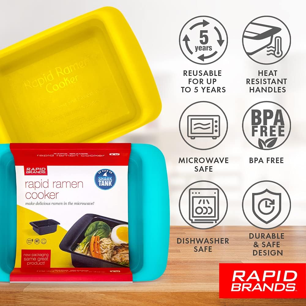 Rapid Ramen Cooker | Microwavable Cookware for Instant Ramen | BPA Free and Dishwasher Safe | Perfect for Dorm, Small Kitchen or Office | Purple, 2 Pack - Image 5
